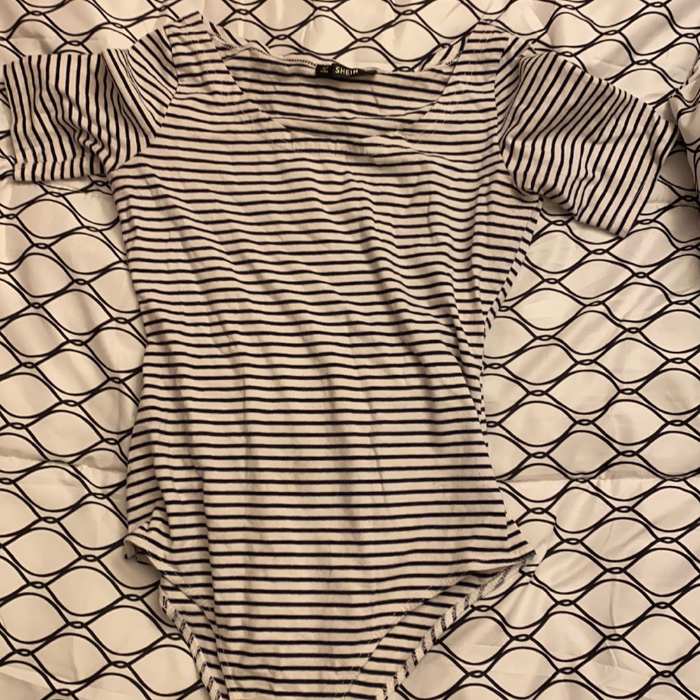 Striped bodysuit
